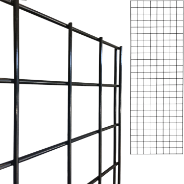 Black Gridwall Panels